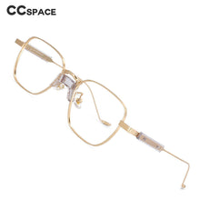 Load image into Gallery viewer, 53876 Small Frame Punk Metal Anti Blue Light Optical Glasses Frames Men Women Computer Eyeglasses