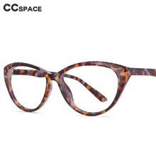 Load image into Gallery viewer, 53879 Retro Anti Blue Light Glasses Frames Leopard Cat Eye Women Computer Eyeglasses