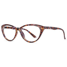 Load image into Gallery viewer, 53879 Retro Anti Blue Light Glasses Frames Leopard Cat Eye Women Computer Eyeglasses