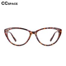 Load image into Gallery viewer, 53879 Retro Anti Blue Light Glasses Frames Leopard Cat Eye Women Computer Eyeglasses