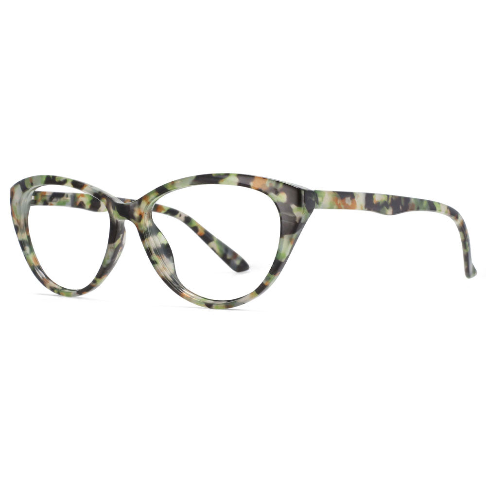53879 Retro Anti Blue Light Glasses Frames Leopard Cat Eye Women Computer Eyeglasses