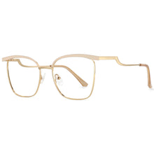Load image into Gallery viewer, 53886 Cat Eye Eyebrow Optical Metal Glasses Frames Anti Blue Light Men Women Computer Eyeglasses