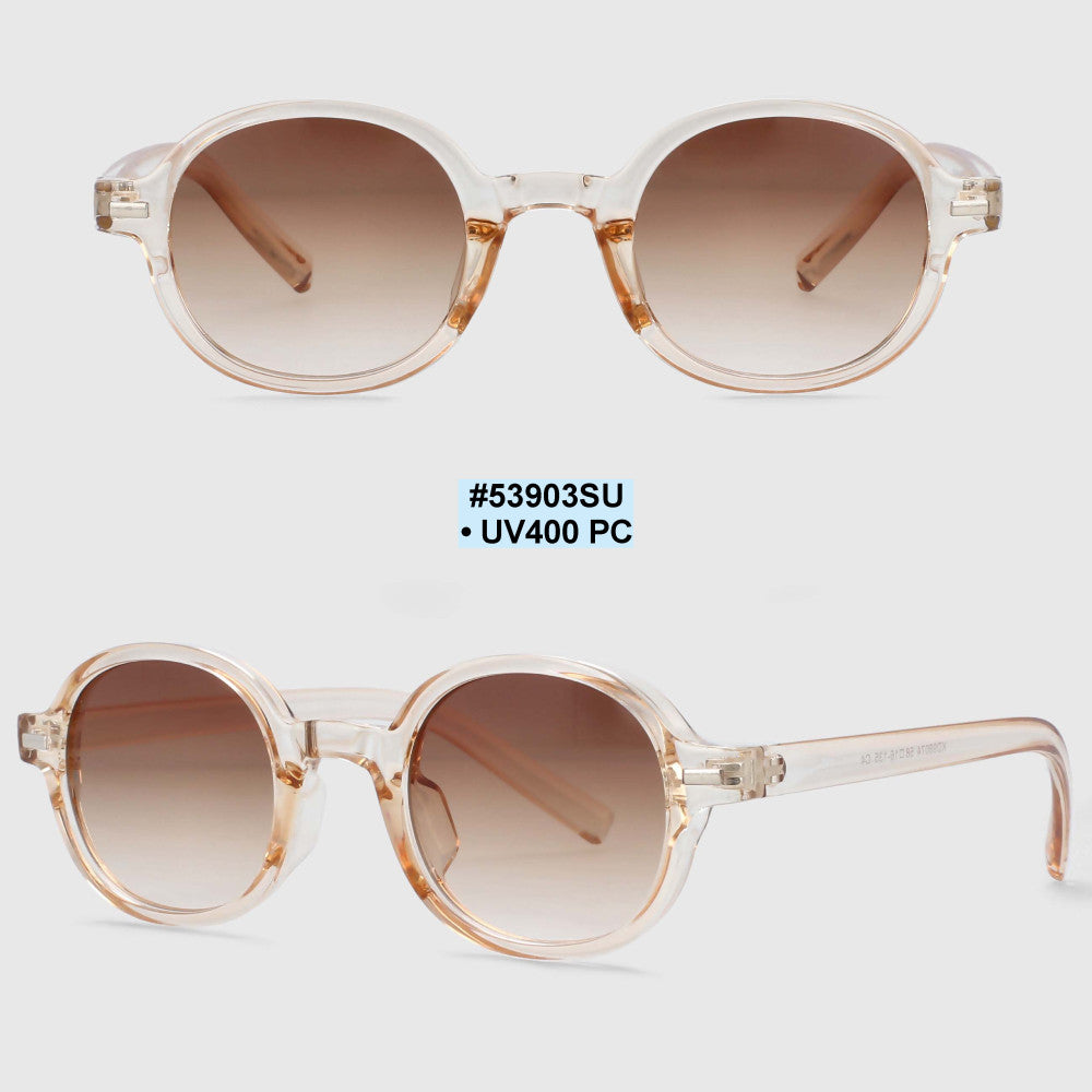 53903 Small Frame Oval Sunglasses Men Women Punk Shades UV400 Vintage Glasses