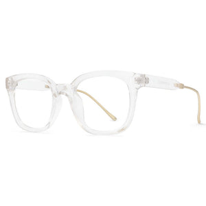 53930 Retro Square Leopard Glasses Frames Anti Blue Light Men Women Computer Eyeglasses