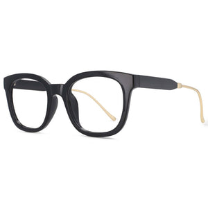 53930 Retro Square Leopard Glasses Frames Anti Blue Light Men Women Computer Eyeglasses