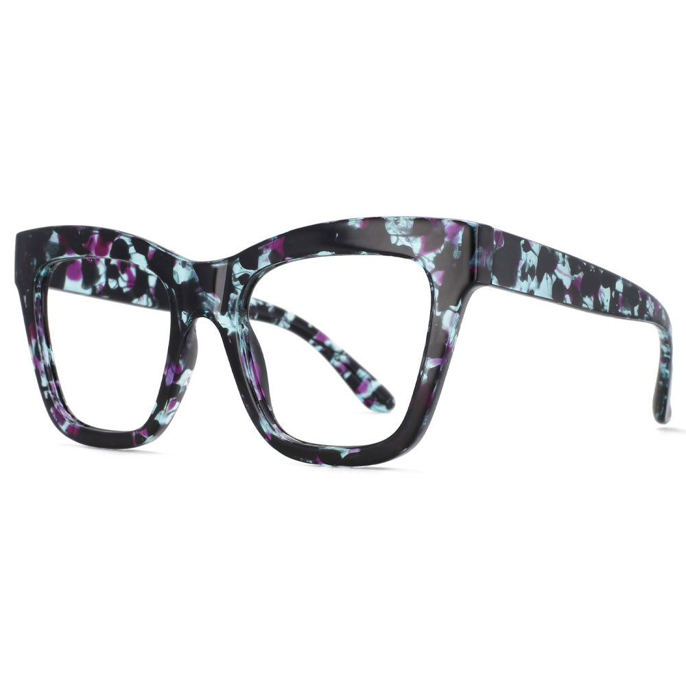 53936 Oversized Square Retro Anti Blue Light Optical Glasses Frames Men Women Computer Eyeglasses