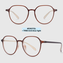 Load image into Gallery viewer, 53937 Big Frame Anti Blue Light Ultralight Glasses Frames Men Women TR90 Computer Eyeglasses