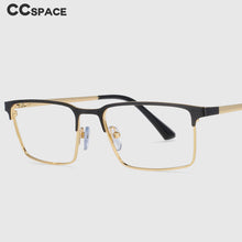 Load image into Gallery viewer, 53946 Square Men&#39;s Metal Anti Blue Light Optical Glasses Frames Women Computer Eyeglasses