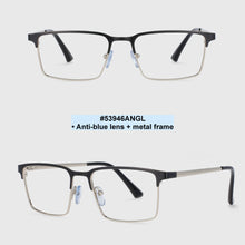 Load image into Gallery viewer, 53946 Square Men&#39;s Metal Anti Blue Light Optical Glasses Frames Women Computer Eyeglasses