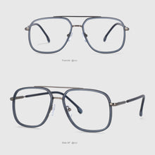 Load image into Gallery viewer, 53947 Plastic Titanium Men Women Anti Blue Light Glasses Frames TR90 Computer Eyeglasses