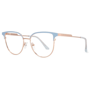 53950 Women Alloy Glasses Frame Eyebrow Female Square Ultralight Eye Myopia Prescription Eyeglasses