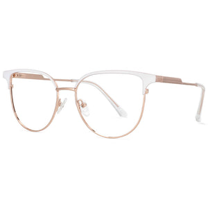 53950 Women Alloy Glasses Frame Eyebrow Female Square Ultralight Eye Myopia Prescription Eyeglasses