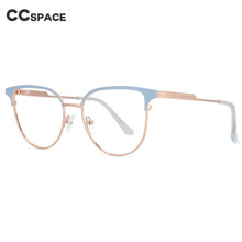 Carica l&#39;immagine nel visualizzatore di Gallery, 53950 Women Alloy Glasses Frame Eyebrow Female Square Ultralight Eye Myopia Prescription Eyeglasses