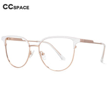 Carica l&#39;immagine nel visualizzatore di Gallery, 53950 Women Alloy Glasses Frame Eyebrow Female Square Ultralight Eye Myopia Prescription Eyeglasses