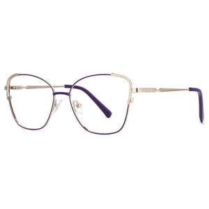 53953 Ladies Alloy Glasses Frame Female Square Ultralight Eye Myopia Prescription Eyeglasses