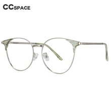 Load image into Gallery viewer, 53959 Transparent Glasses Frames Men Women Alloy Glasses Vintage Optical Myopia Eyeglasses Frames Ladies Retro Eyewear