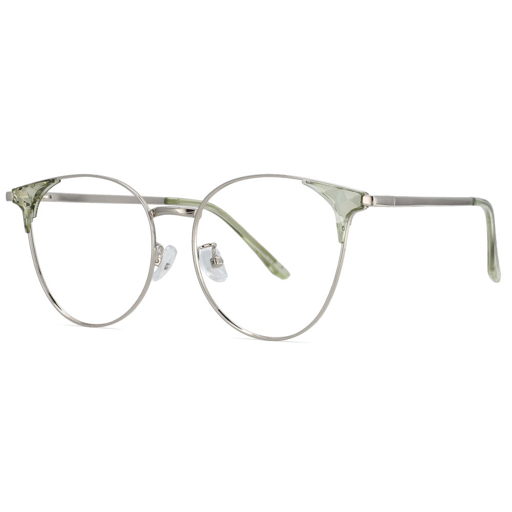 53959 Transparent Glasses Frames Men Women Alloy Glasses Vintage Optical Myopia Eyeglasses Frames Ladies Retro Eyewear