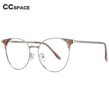 Load image into Gallery viewer, 53959 Transparent Glasses Frames Men Women Alloy Glasses Vintage Optical Myopia Eyeglasses Frames Ladies Retro Eyewear