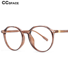 Load image into Gallery viewer, 53964 Retro Round Anti Blue Light Glasses Frames Rivet Men Women TR90 Computer Eyeglasses