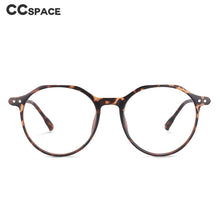 Load image into Gallery viewer, 53964 Retro Round Anti Blue Light Glasses Frames Rivet Men Women TR90 Computer Eyeglasses