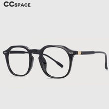 Load image into Gallery viewer, 53965 Retro Round Plastic Titanium Anti Blue Light Optical Glasses Frames Rivet Men Women TR90 Computer Eyeglasses