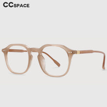 Load image into Gallery viewer, 53965 Retro Round Plastic Titanium Anti Blue Light Optical Glasses Frames Rivet Men Women TR90 Computer Eyeglasses