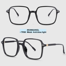 Load image into Gallery viewer, 53966 Retro Square Plastic Titanium Anti Blue Light Ultralight Glasses Frames Men Women TR90 Computer Eyeglasses