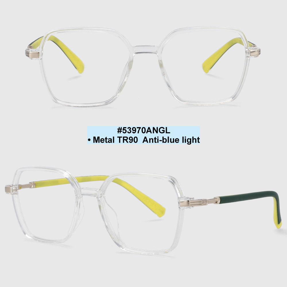 53970 Square Kids Anti Blue Light Stars TR90 Glasses Frames Protect Child's Eyesight Eyeglasses