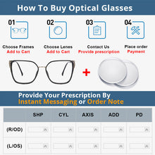 Load image into Gallery viewer, 53971 Lady  Anti Blue Light Optical Glasses Frames Women Retro TR90 Computer Eyeglasses