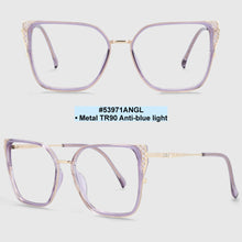 Load image into Gallery viewer, 53971 Lady  Anti Blue Light Optical Glasses Frames Women Retro TR90 Computer Eyeglasses