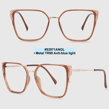 Load image into Gallery viewer, 53971 Lady  Anti Blue Light Optical Glasses Frames Women Retro TR90 Computer Eyeglasses