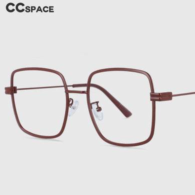53973 Big Frame Square Metal Anti Blue Light Optical Glasses Frames Men Women Computer Eyeglasses