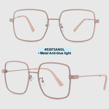 Load image into Gallery viewer, 53973 Big Frame Square Metal Anti Blue Light Optical Glasses Frames Men Women Computer Eyeglasses