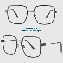 Load image into Gallery viewer, 53973 Big Frame Square Metal Anti Blue Light Optical Glasses Frames Men Women Computer Eyeglasses