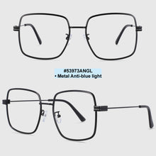 Load image into Gallery viewer, 53973 Big Frame Square Metal Anti Blue Light Optical Glasses Frames Men Women Computer Eyeglasses