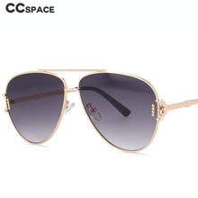 Load image into Gallery viewer, 53981 Oversized Pilot Sunglasses Retro Men Women Shades Uv400 Vintage Glasses