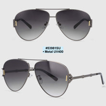 Load image into Gallery viewer, 53981 Oversized Pilot Sunglasses Retro Men Women Shades Uv400 Vintage Glasses