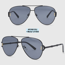 Load image into Gallery viewer, 53981 Oversized Pilot Sunglasses Retro Men Women Shades Uv400 Vintage Glasses