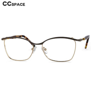 53987 Retro Cat Eye Metal Optical Eyebrow Glasses Frames Women Prescription Eyeglasses