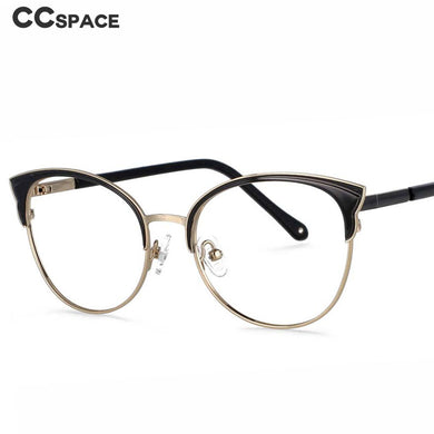 53990 Retro Metal Eyebrow Cat Eye Optical Glasses Frames Women Computer Eyeglasses