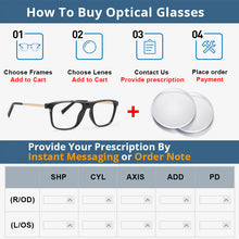 Load image into Gallery viewer, 53995 Retro Square Anti Blue Light Optical Glasses Frames Men Women Tr90 Computer Eyeglasses