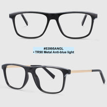 Load image into Gallery viewer, 53995 Retro Square Anti Blue Light Optical Glasses Frames Men Women Tr90 Computer Eyeglasses