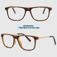 Load image into Gallery viewer, 53995 Retro Square Anti Blue Light Optical Glasses Frames Men Women Tr90 Computer Eyeglasses