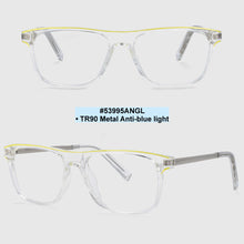Load image into Gallery viewer, 53995 Retro Square Anti Blue Light Optical Glasses Frames Men Women Tr90 Computer Eyeglasses