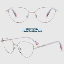 Load image into Gallery viewer, 53997 Cat Eye Metal Frame Anti Blue Light Optical Glasses Women Computer Eyeglasses