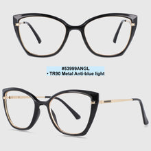 Load image into Gallery viewer, 53999 Cat Eye Anti Blue Light TR90 Optical Glasses Frames Women  Computer Eyeglasses