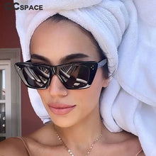 Load image into Gallery viewer, 54001 Cat Eye Rainbow Sunglasses Retro Rivet Women Shades Uv400 Vintage Glasses