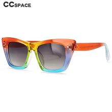 Load image into Gallery viewer, 54001 Cat Eye Rainbow Sunglasses Retro Rivet Women Shades Uv400 Vintage Glasses