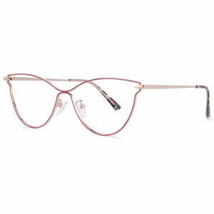 54006 Style Cat Eye Metal Anti Blue Light Optical Glasses Frames Women Computer Eyeglasses Prescription Glasses