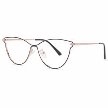 Load image into Gallery viewer, 54006 Style Cat Eye Metal Anti Blue Light Optical Glasses Frames Women Computer Eyeglasses Prescription Glasses